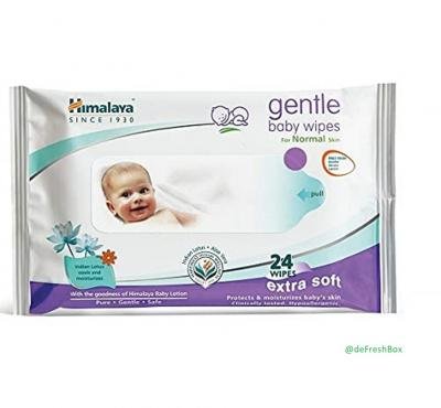 Himalaya Gentle Baby Wipes, 24s