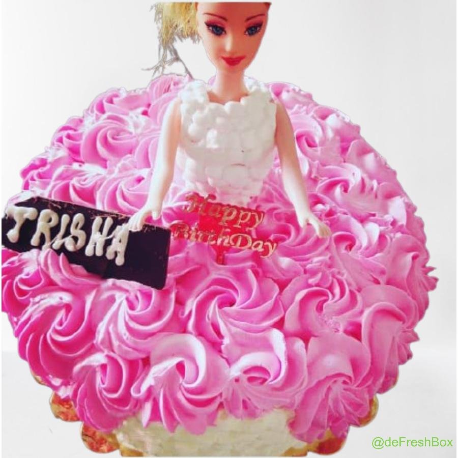 The Blue Fashioned Barbie Cake | Order Online at Bakers Fun