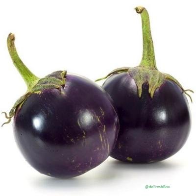 Round Brinjal (Gul Begun), 1Kg